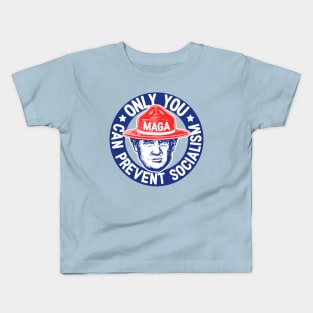 Anti Socialism | Only You Can Prevent Socialism | White Stroke Kids T-Shirt